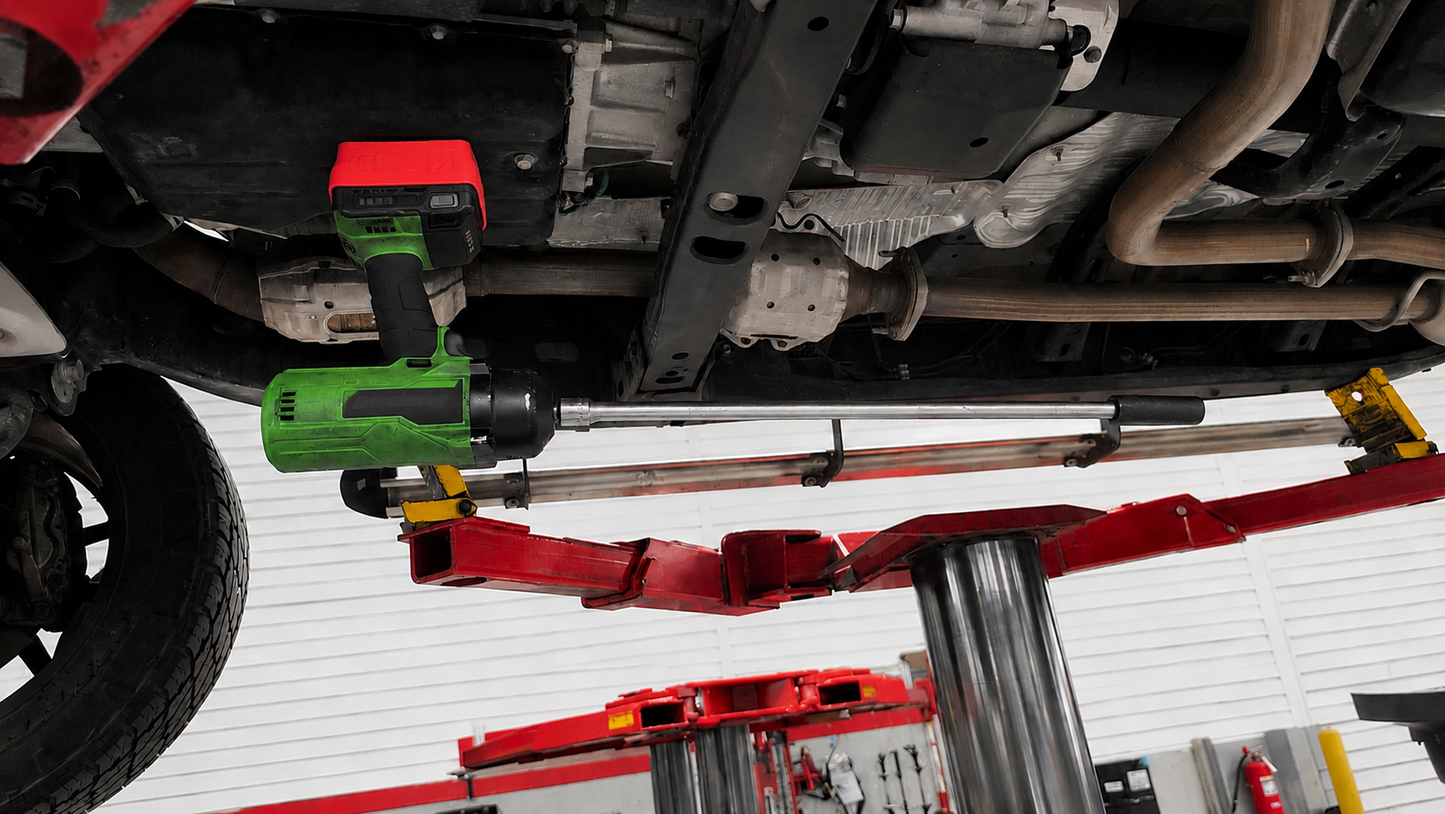 Kaizen Forge Snap-On Tool Holder installed on tool cart in professional shop