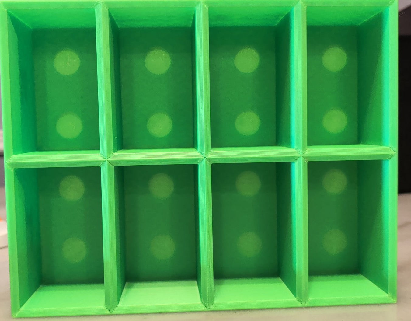 Kaizen Forge Magnetic Valve Organizer – Full tray with all 16 slots filled